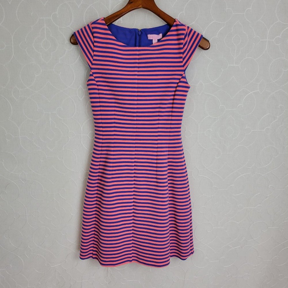 Lily Pulitzer Briella Women's Coral Blue Dress XS